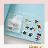  Classy Sticker trang trí mix ngẫu nhiên, dán laptop, điện thoại, sổ, bình nước nhiều họa tiết PK1559 