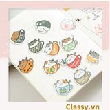  Classy Sticker trang trí mix ngẫu nhiên, dán laptop, điện thoại, sổ, bình nước nhiều họa tiết PK1559 