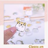  Classy Sticker trang trí mix ngẫu nhiên, dán laptop, điện thoại, sổ, bình nước nhiều họa tiết PK1559 