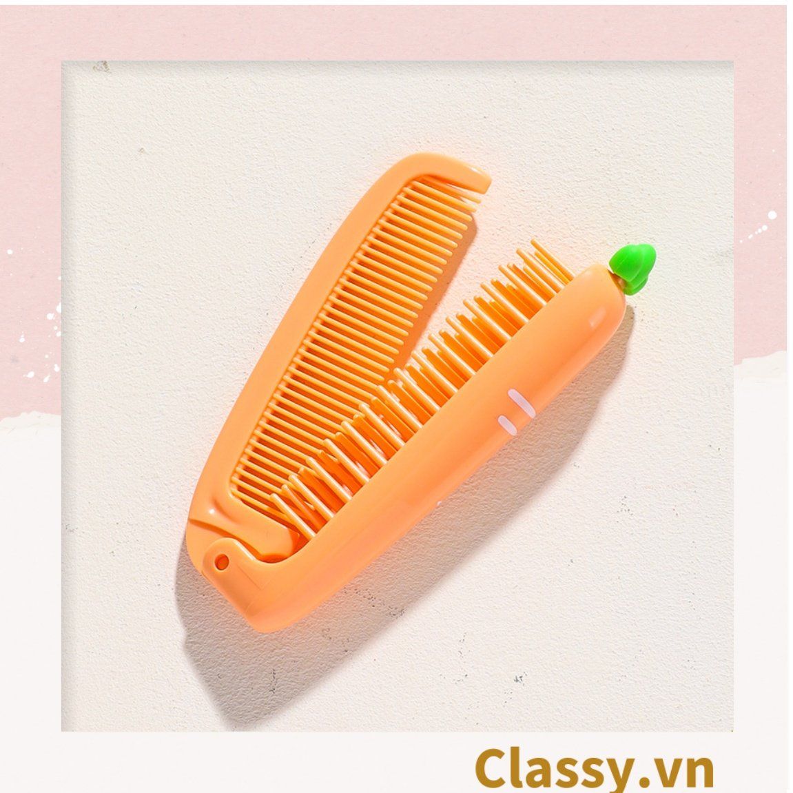 Classy Lược cầm tay mini 2 đầu, gấp gọn tiện lợi PK1566