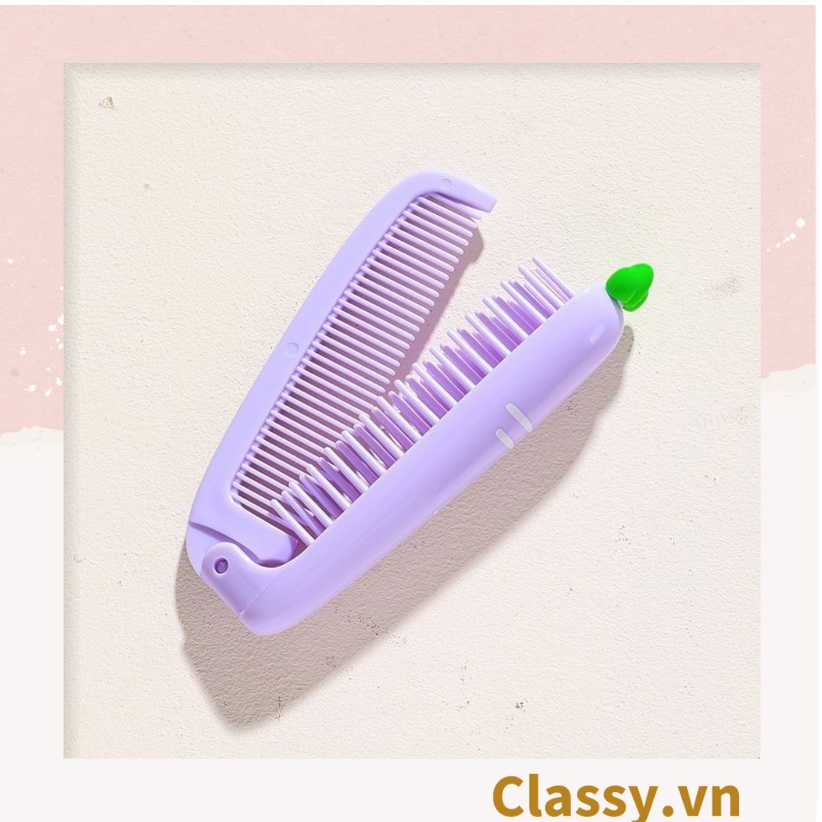 Classy Lược cầm tay mini 2 đầu, gấp gọn tiện lợi PK1566