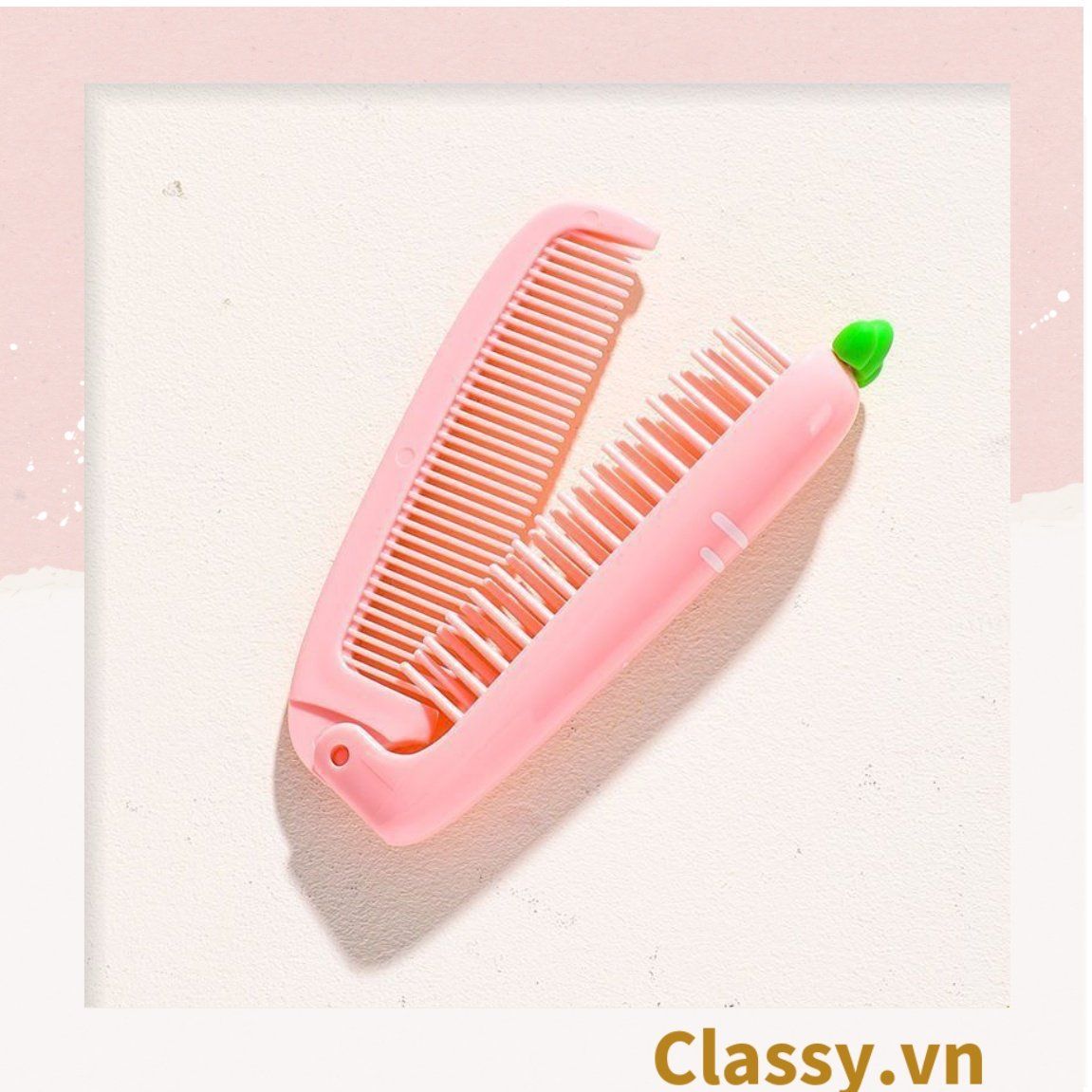 Classy Lược cầm tay mini 2 đầu, gấp gọn tiện lợi PK1566
