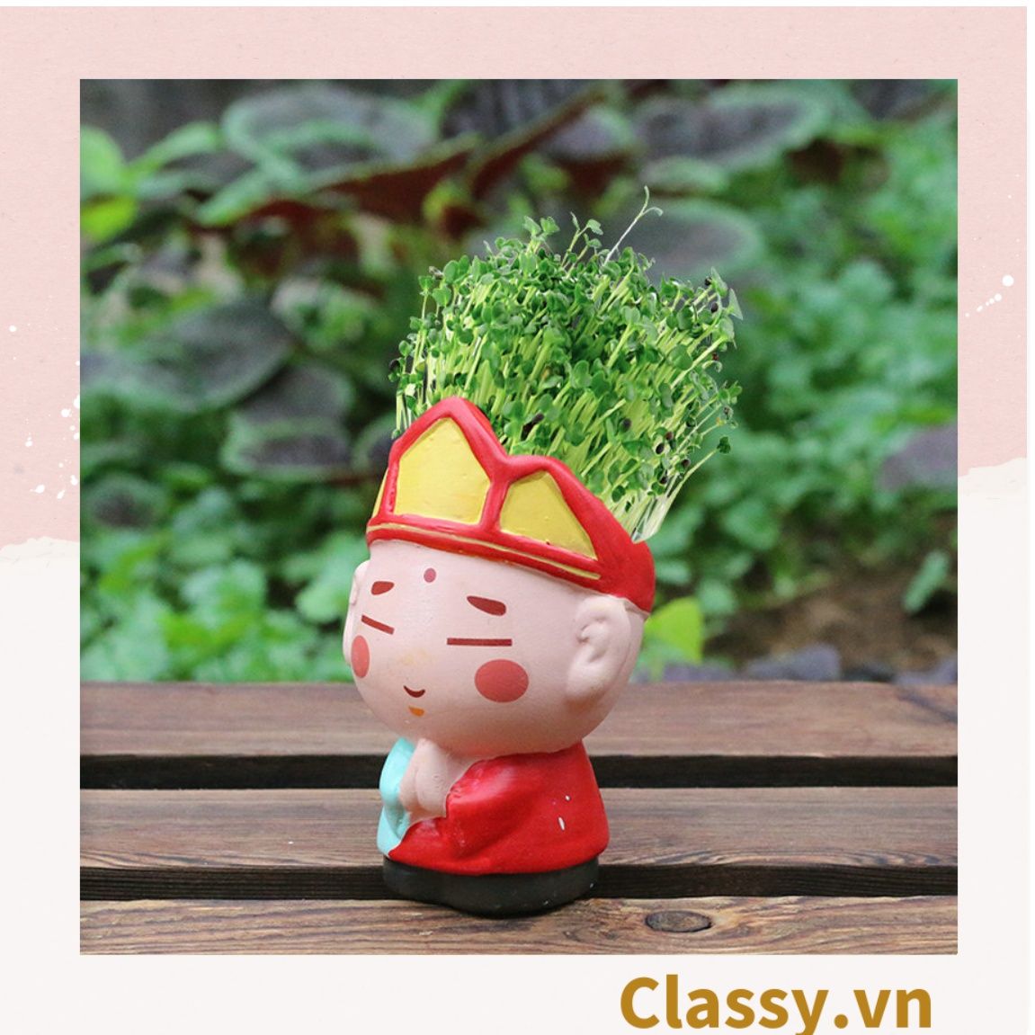  Classy Chậu cây mini hình thầy trò đường tăng siêu dễ thương PK1567 