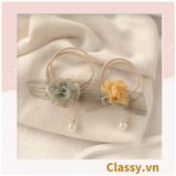  Classy Dây cột tóc, Scrunchies hoa hướng dương phong cách hàn quốc PK1575 