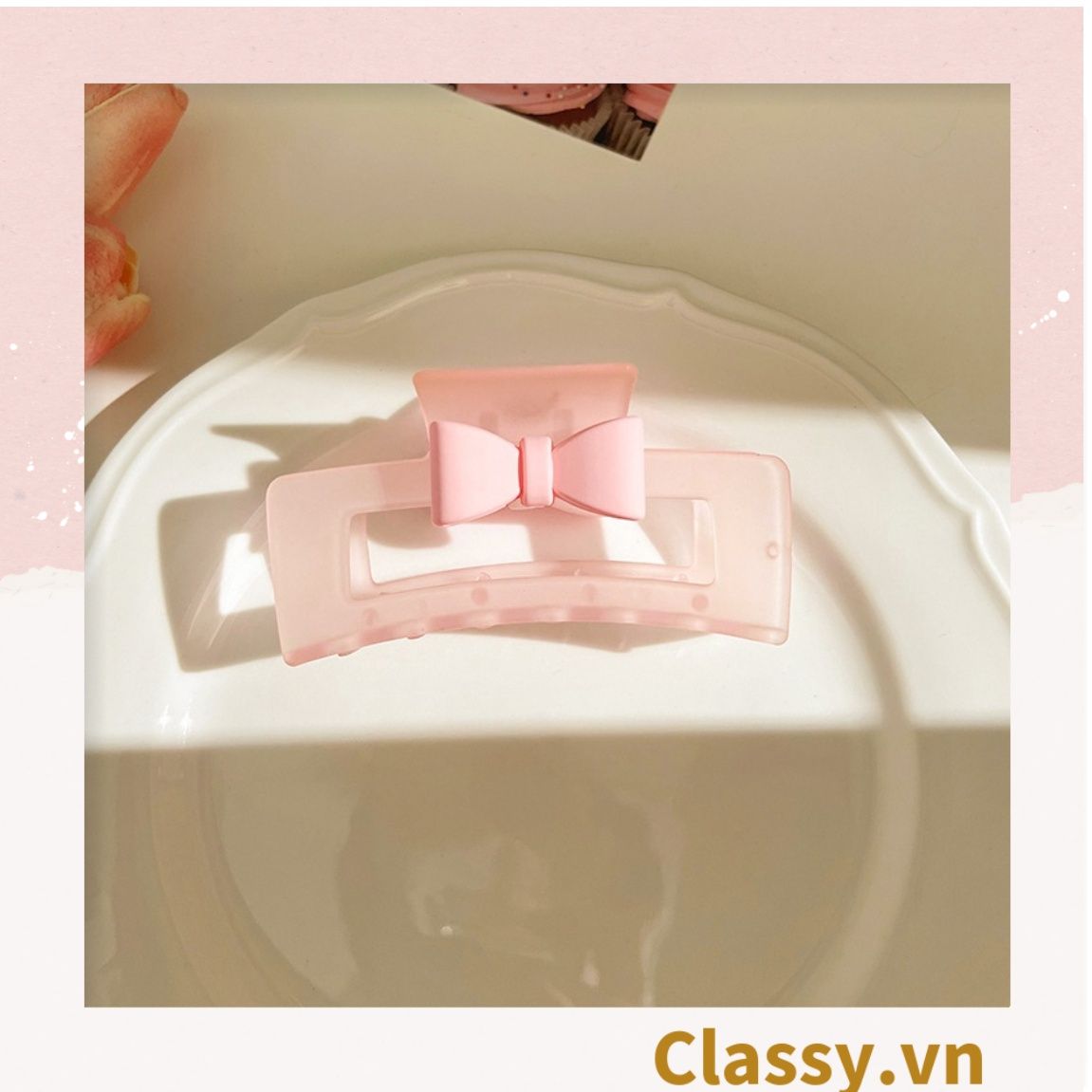 Kẹp càng cua màu thạch pastel, dễ tạo kiểu, không gây rụng tóc PK1580