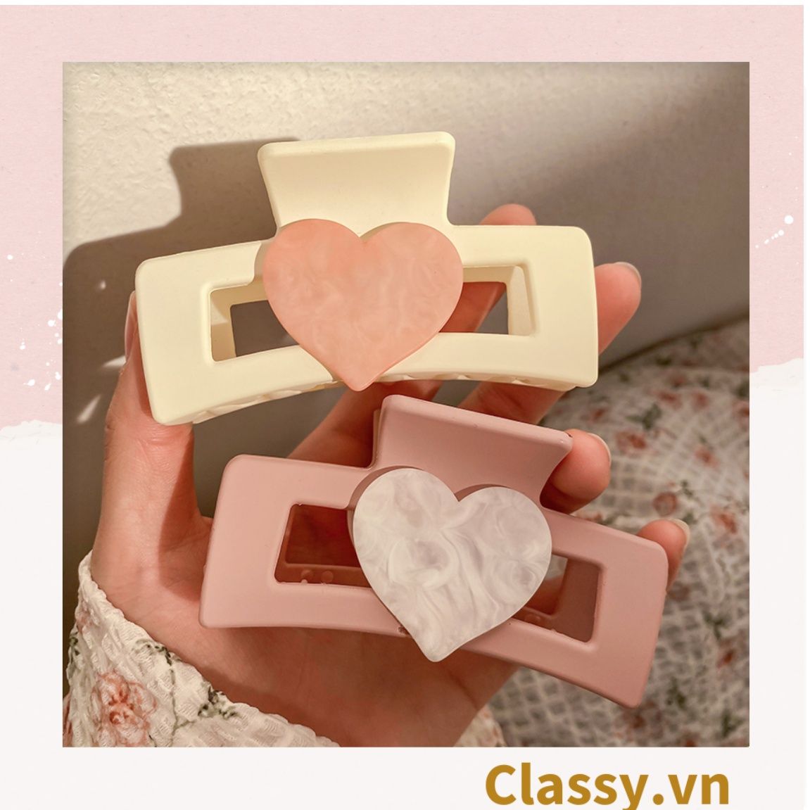 Kẹp càng cua màu thạch pastel, dễ tạo kiểu, không gây rụng tóc PK1580