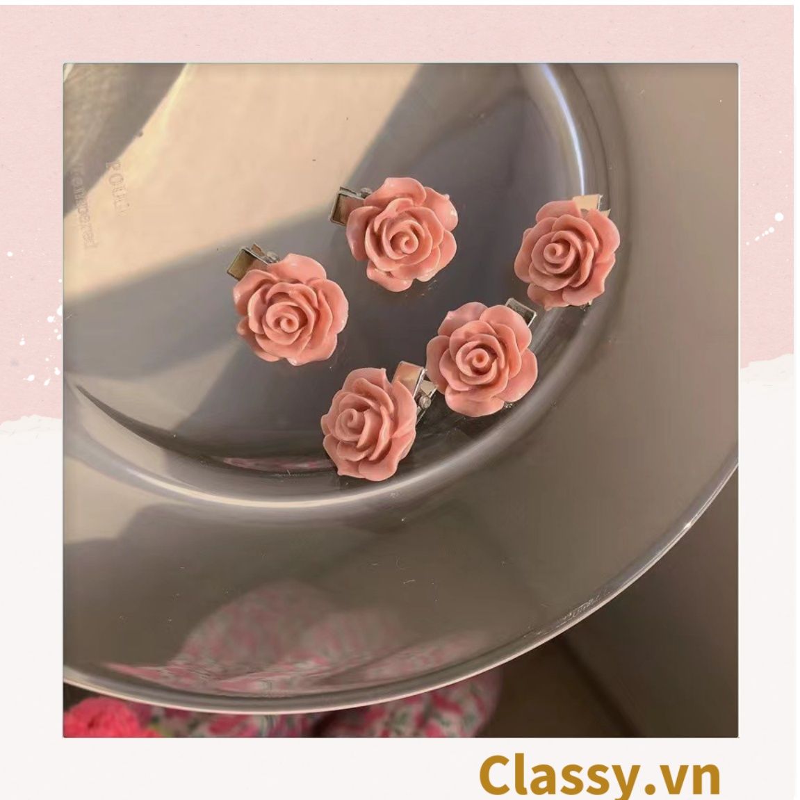 Classy Kẹp tóc mái, kẹp tóc trang trí, tạo kiểu phong cách hàn quốc PK1584 - PK1585