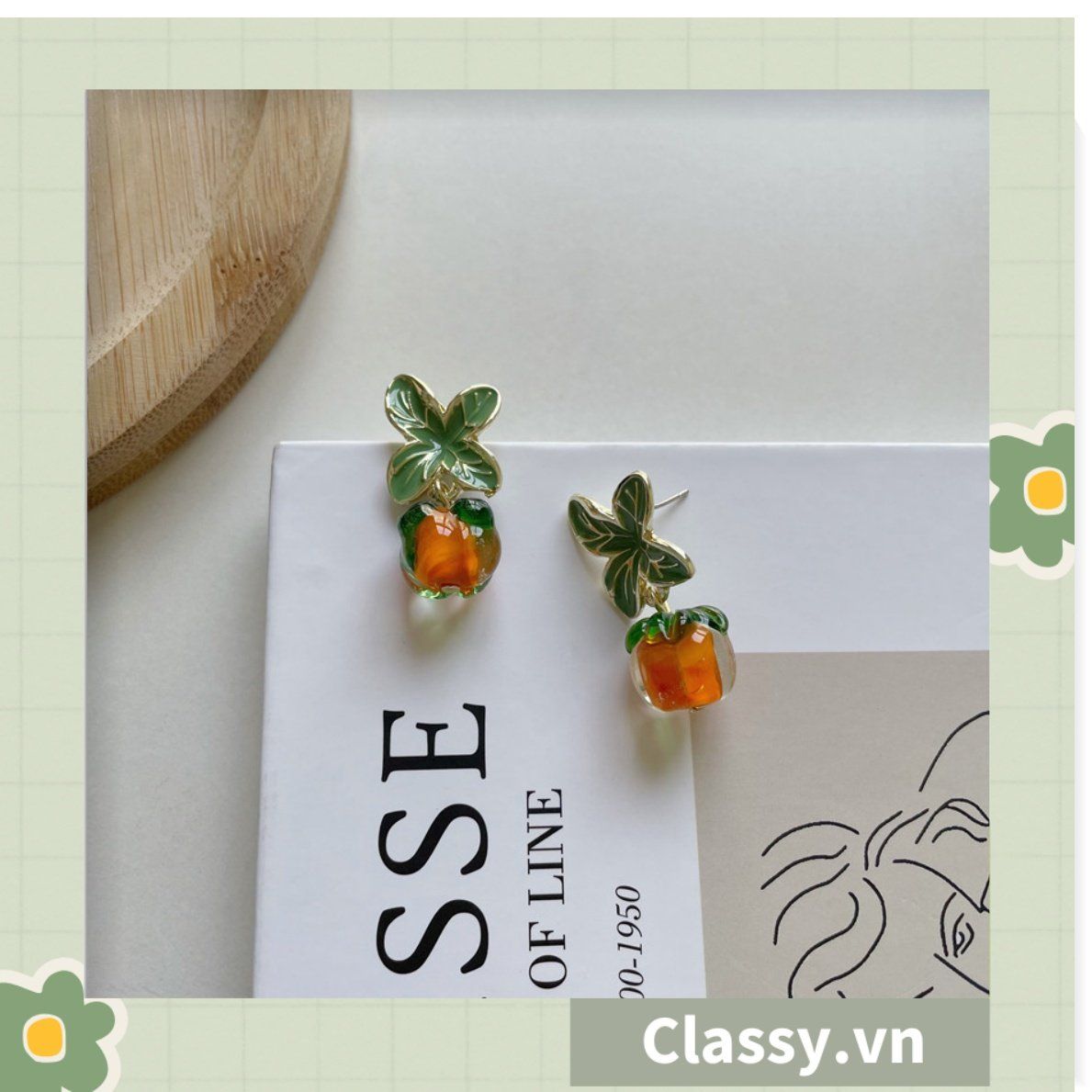 Classy Khuyên tai trái cây nhiều kiểu dáng nữ tính siêu dễ thương PK1595