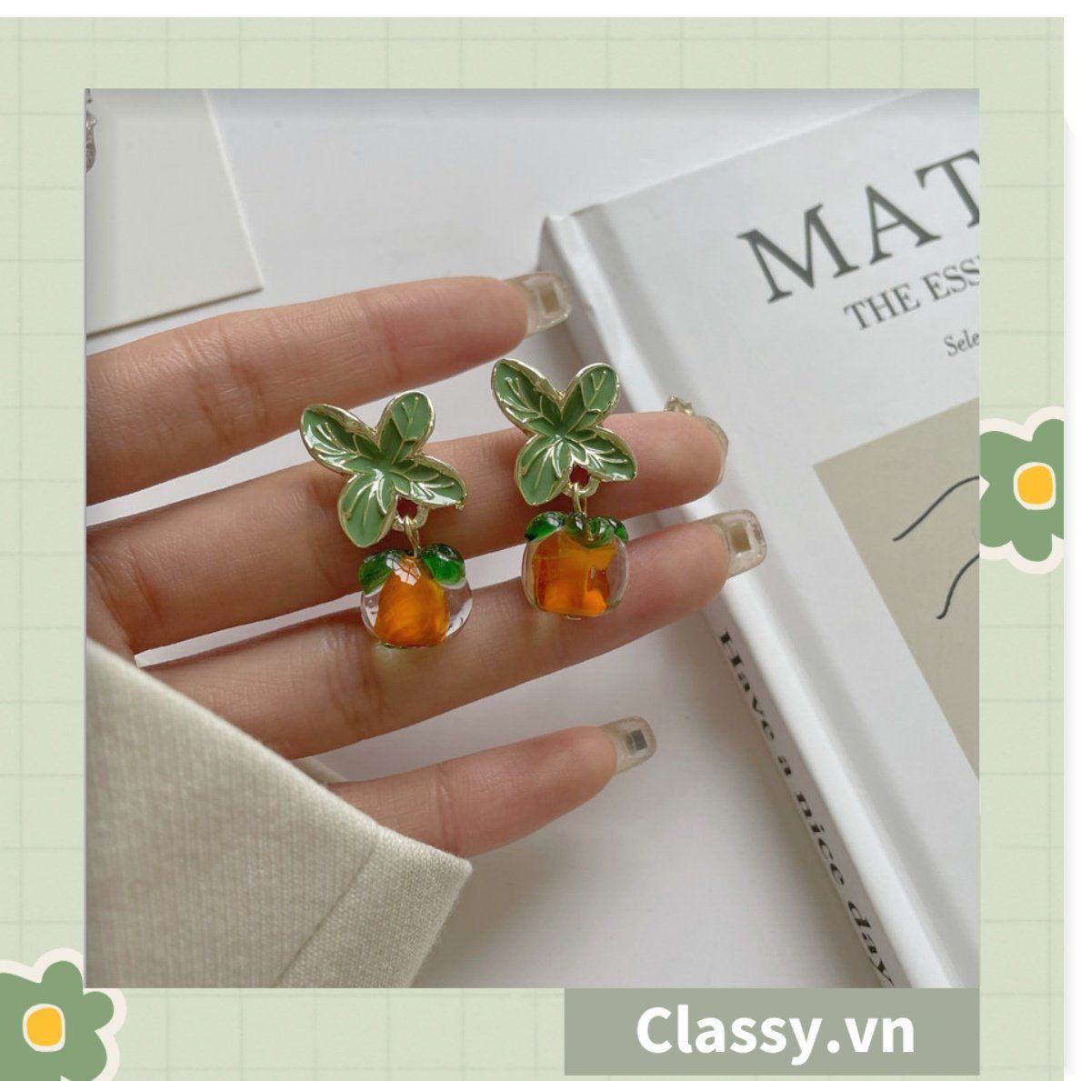 Classy Khuyên tai trái cây nhiều kiểu dáng nữ tính siêu dễ thương PK1595