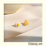  Classy Khuyên tai phomai và trứng độc đáo dễ thương PK1597 