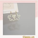  Classy Khuyên tai hoa độc đáo dễ thương PK1603 