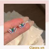  Classy Khuyên tai họa tiết bướm dễ thương PK1606 