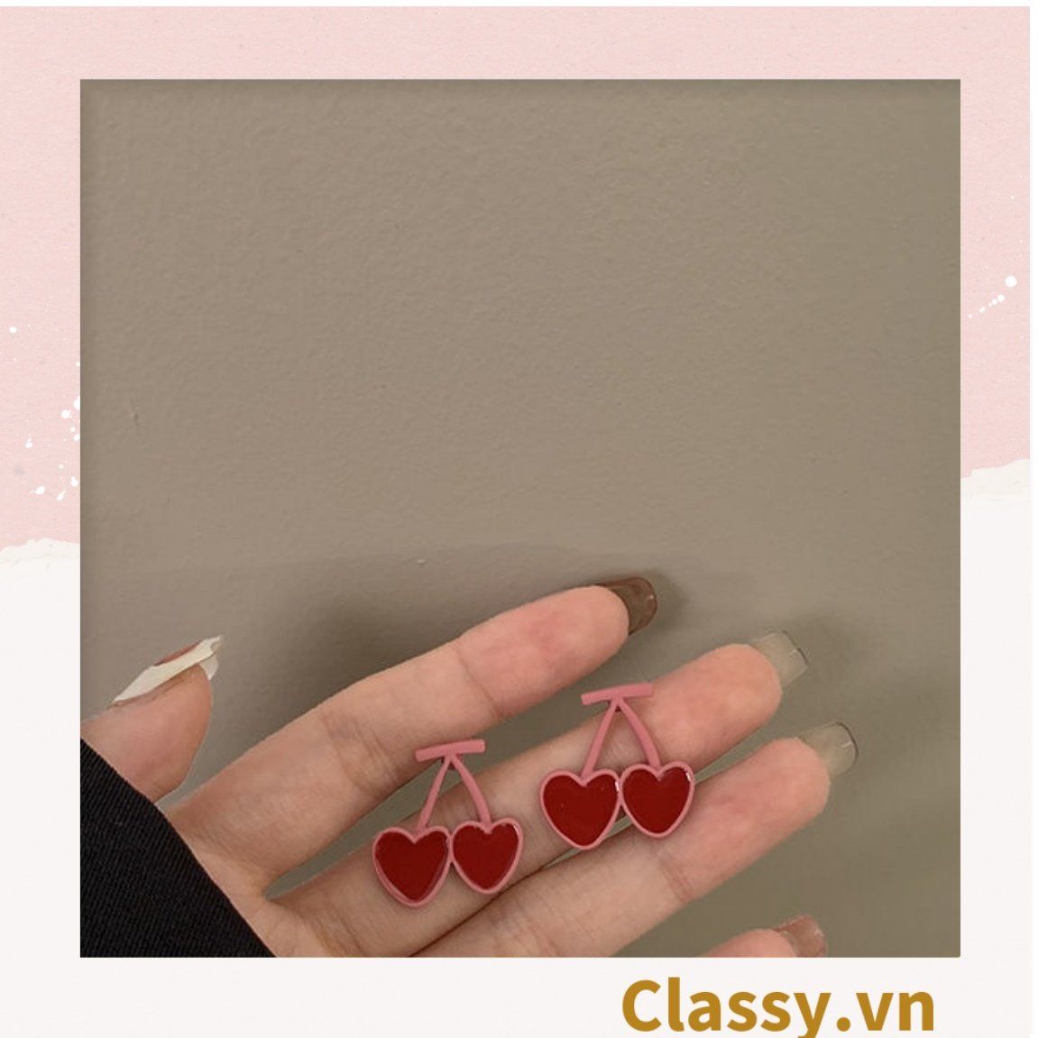 Classy Khuyên tai hoa kiểu dáng độc đáo dễ thương PK1608