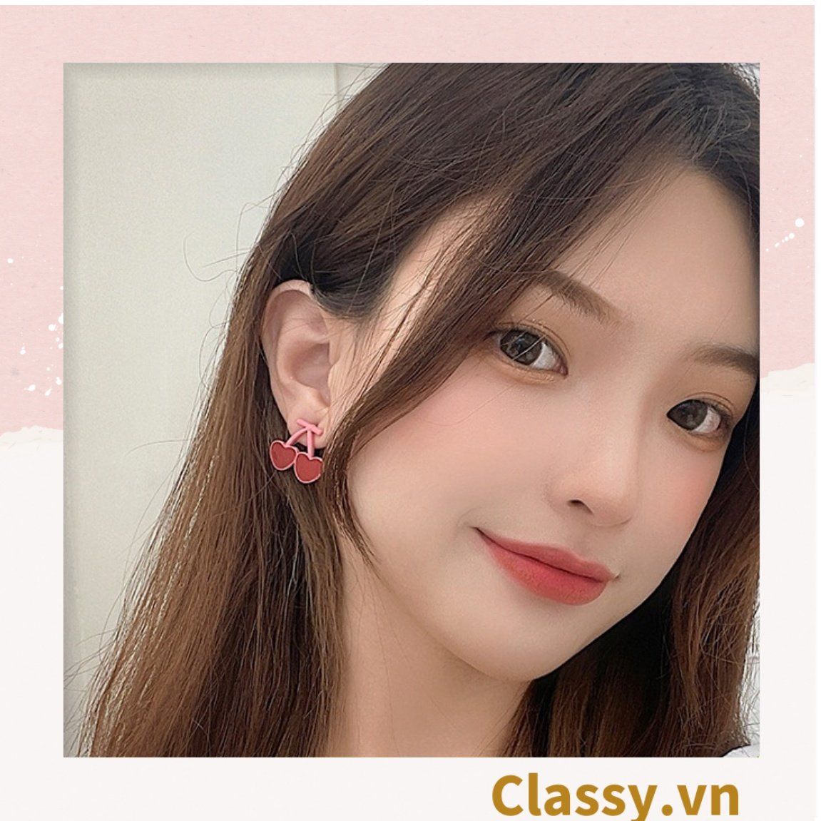 Classy Khuyên tai hoa kiểu dáng độc đáo dễ thương PK1608