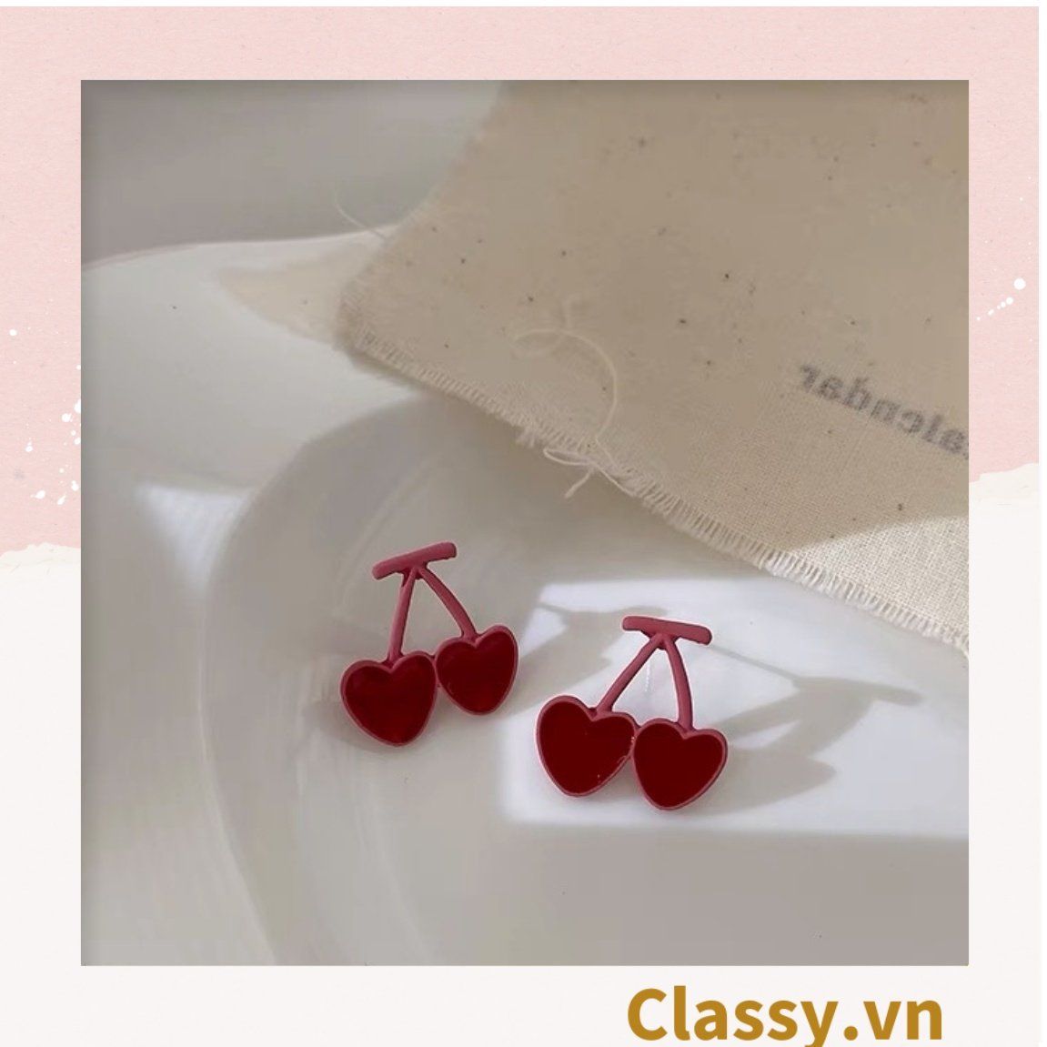 Classy Khuyên tai hoa kiểu dáng độc đáo dễ thương PK1608