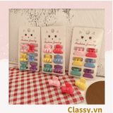  Classy Set 3 kẹp càng cua, kẹp tóc cỡ nhỏ nhiều kiểu dáng PK1610 