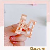  Classy Set 3 kẹp càng cua, kẹp tóc cỡ nhỏ nhiều kiểu dáng PK1610 