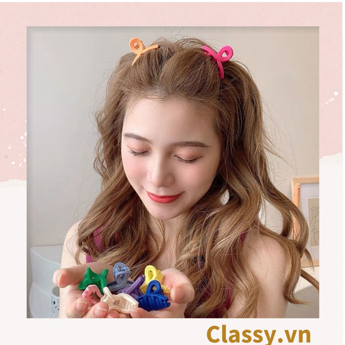 Classy Set 3 kẹp càng cua, kẹp tóc cỡ nhỏ nhiều kiểu dáng PK1610