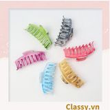  Classy Kẹp càng cua, kẹp tóc cỡ lớn, màu cẩm thạch PK1612 