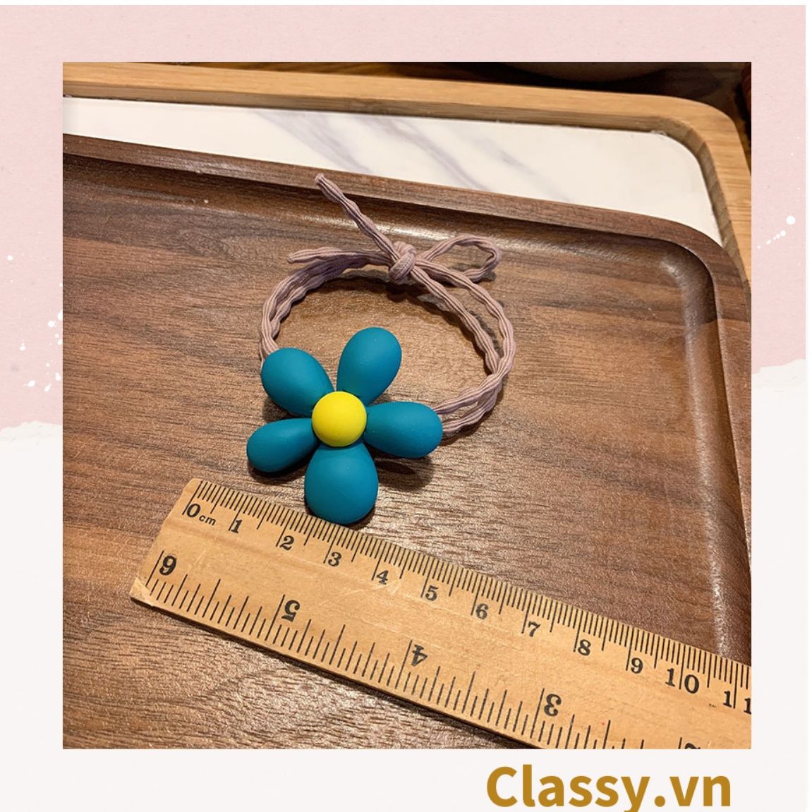 Classy Dây cột tóc phong cách hoa mùa hè PK1618
