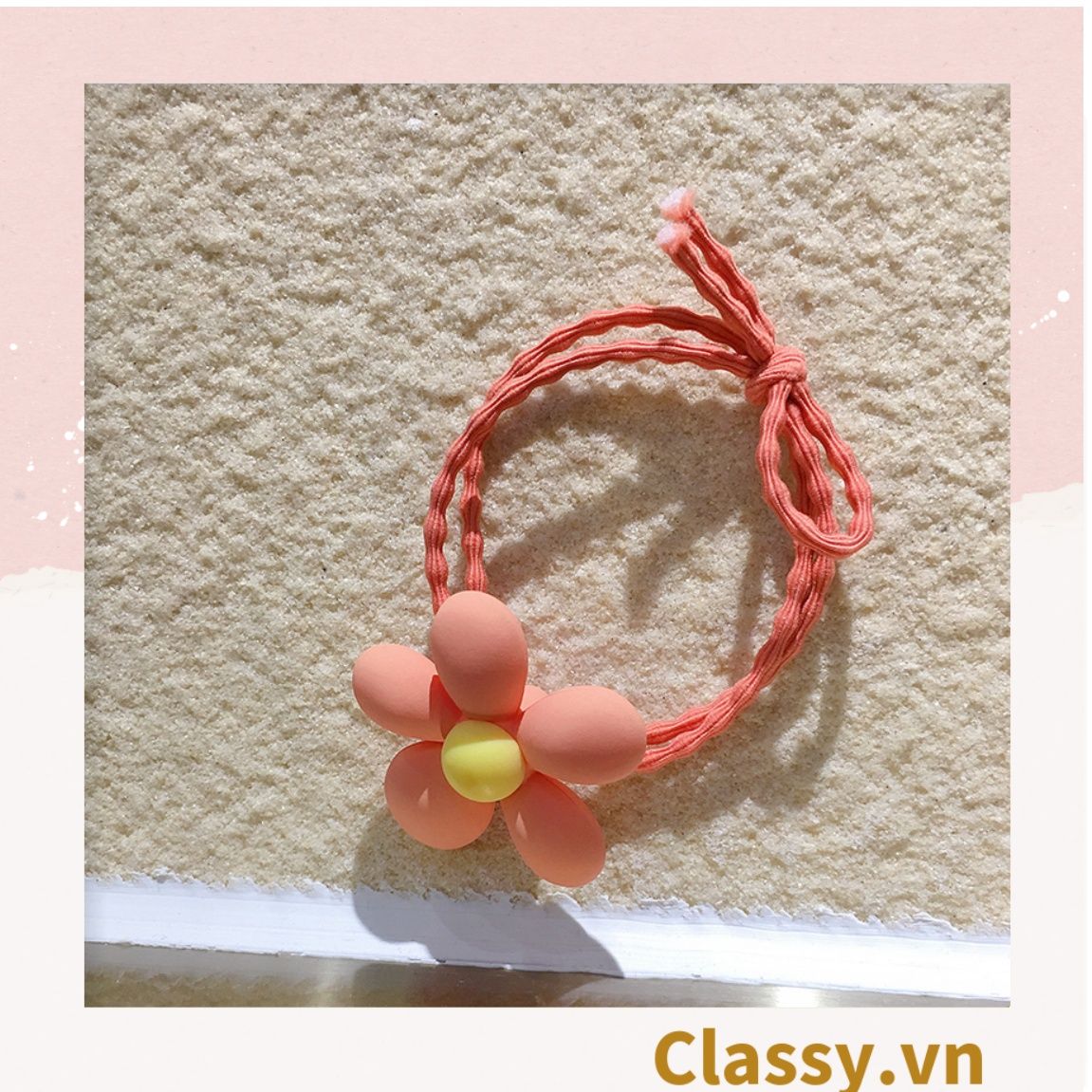 Classy Dây cột tóc phong cách hoa mùa hè PK1618