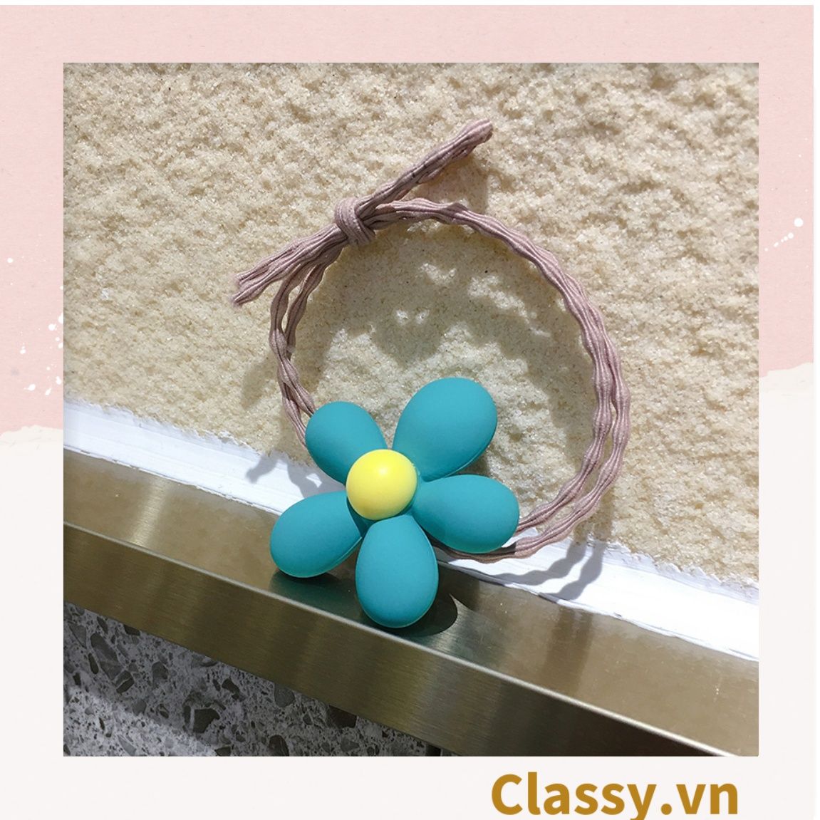 Classy Dây cột tóc phong cách hoa mùa hè PK1618