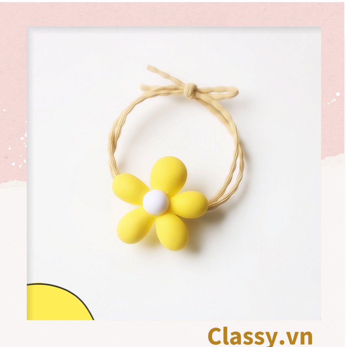 Classy Dây cột tóc phong cách hoa mùa hè PK1618