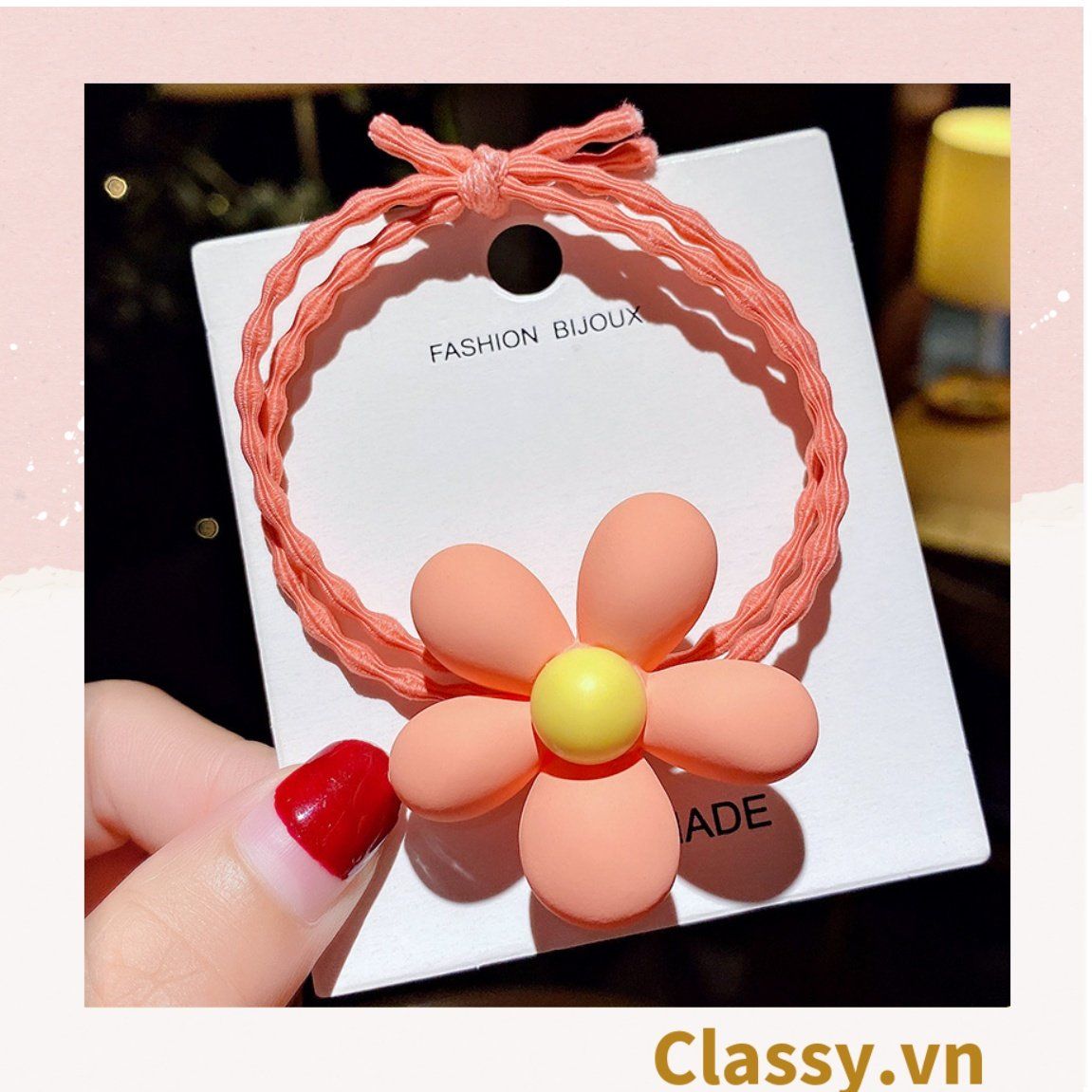 Classy Dây cột tóc phong cách hoa mùa hè PK1618