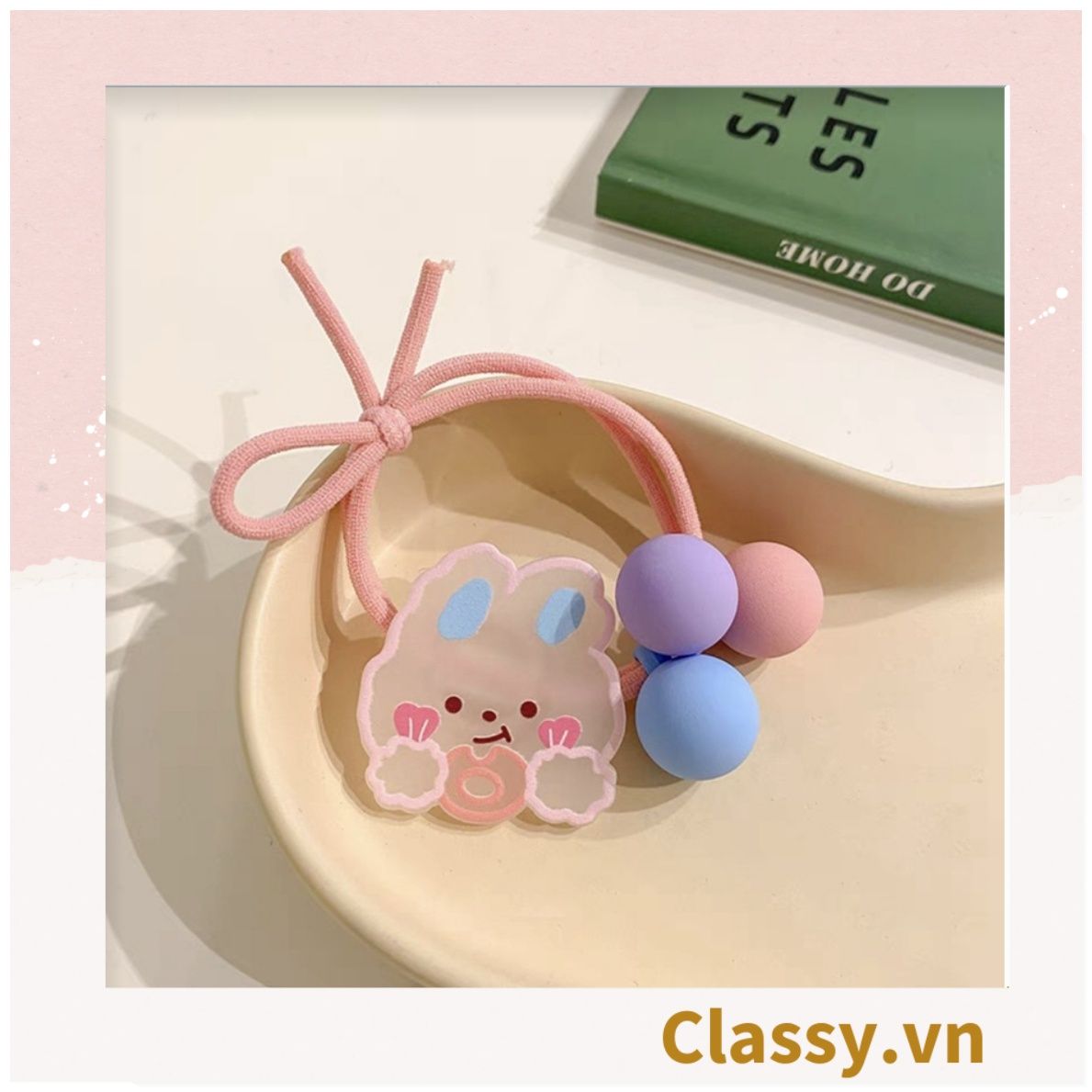 Classy Dây cột tóc phong cách hoa mùa hè PK1618