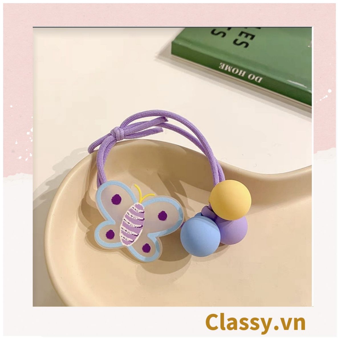 Classy Dây cột tóc phong cách hoa mùa hè PK1618