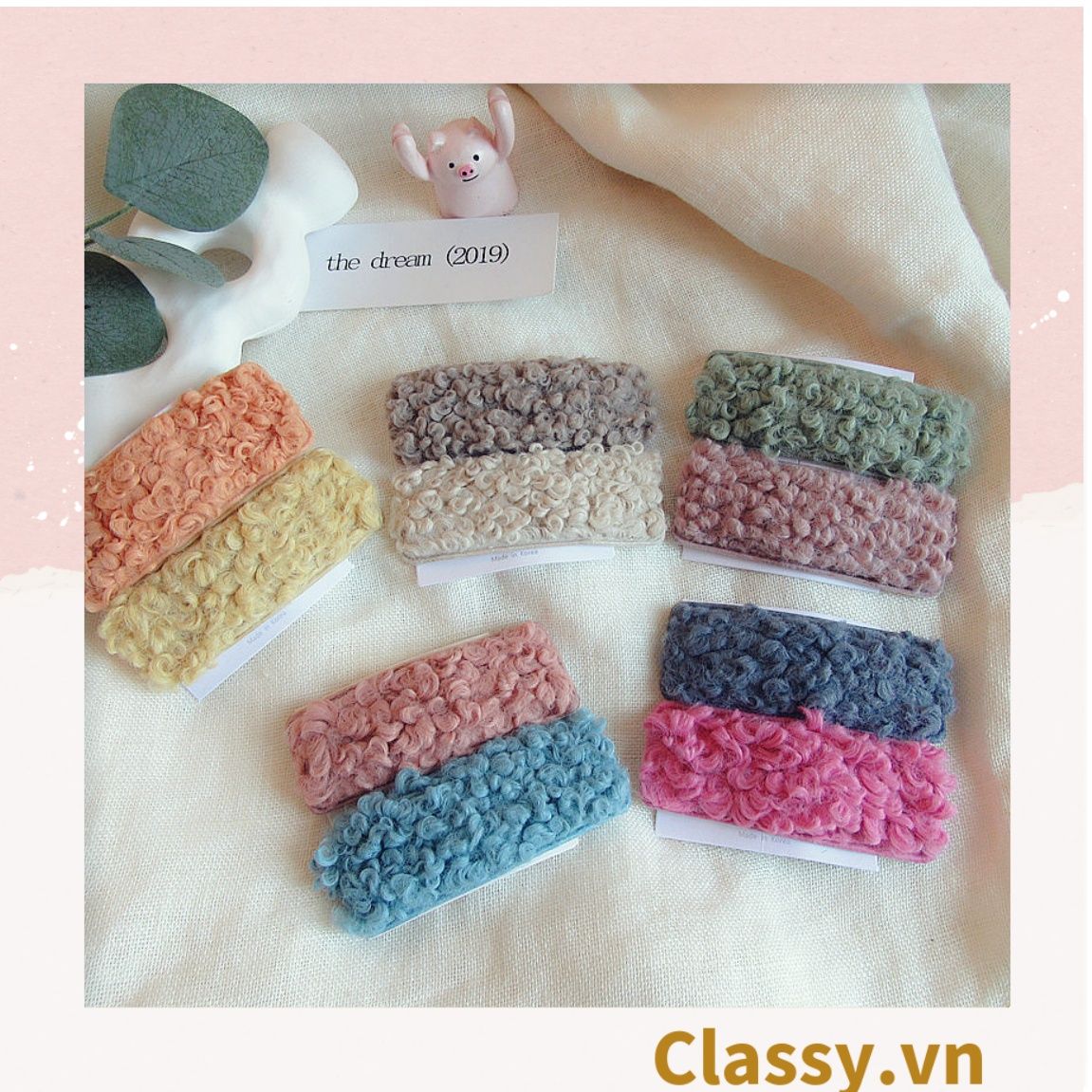 Classy Kẹp tóc mái bảng lớn nhiều màu phong cách hàn quốc PK1629