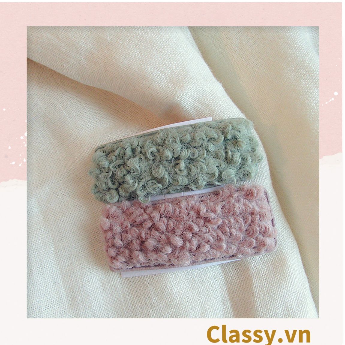 Classy Kẹp tóc mái bảng lớn nhiều màu phong cách hàn quốc PK1629