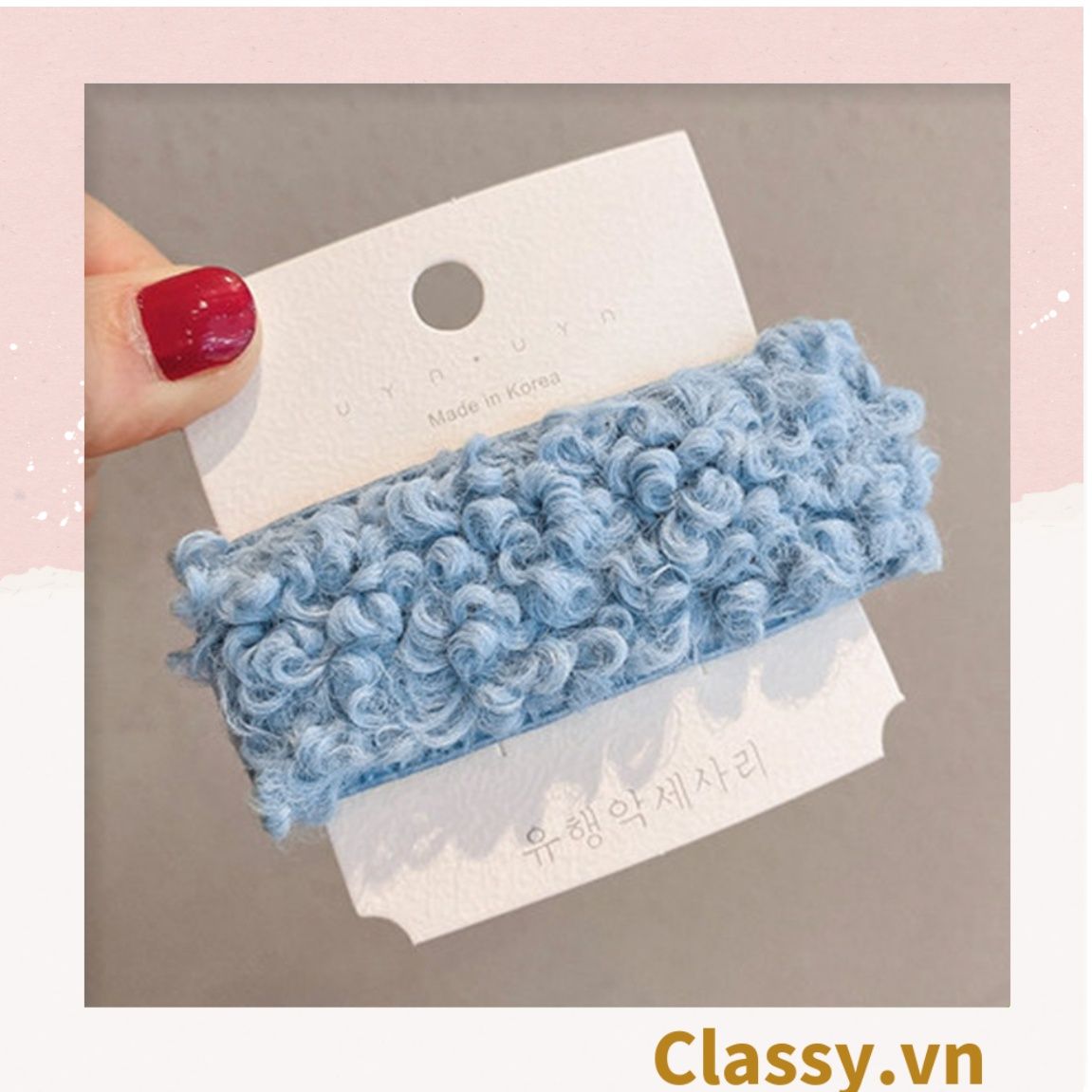 Classy Kẹp tóc mái bảng lớn nhiều màu phong cách hàn quốc PK1629