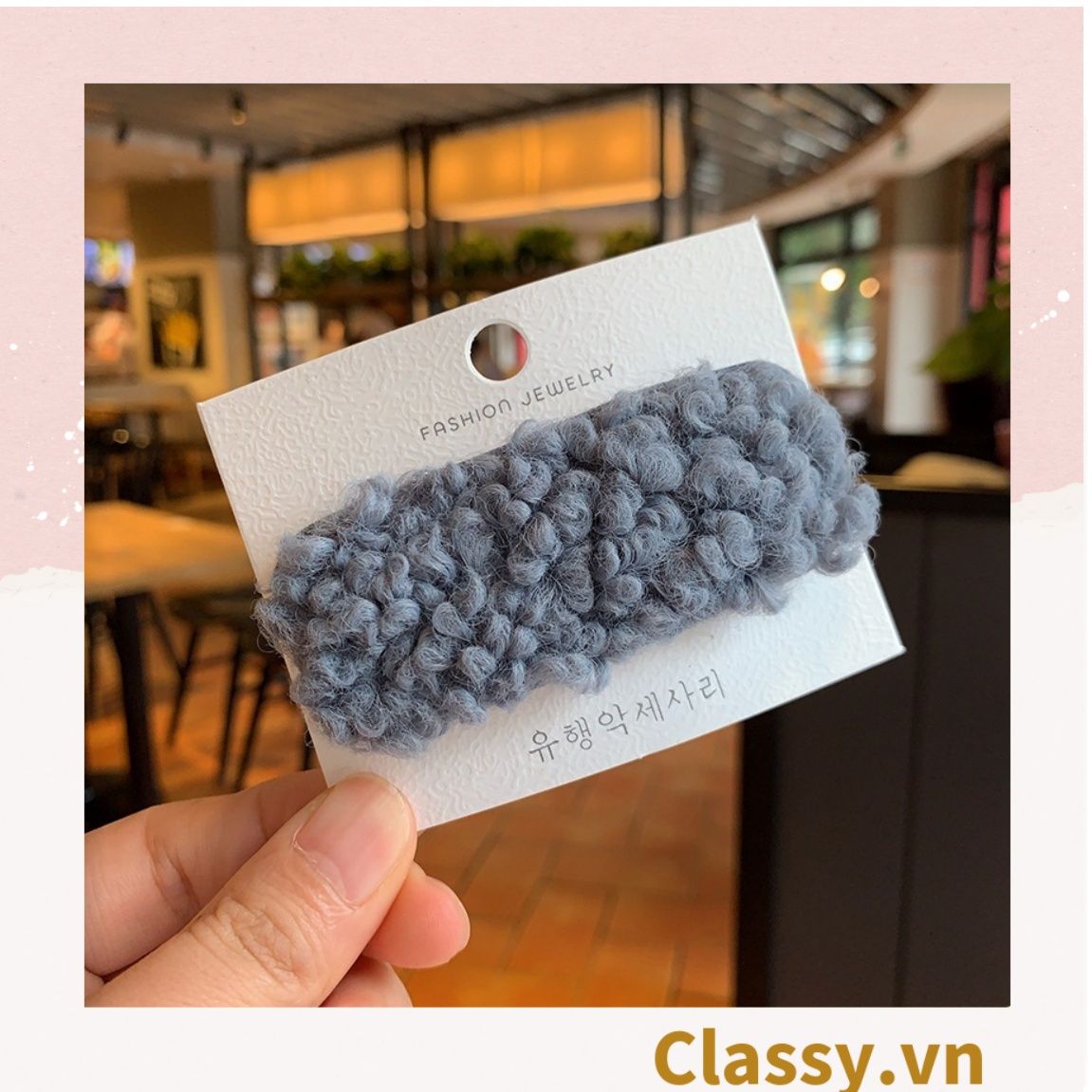 Classy Kẹp tóc mái bảng lớn nhiều màu phong cách hàn quốc PK1629