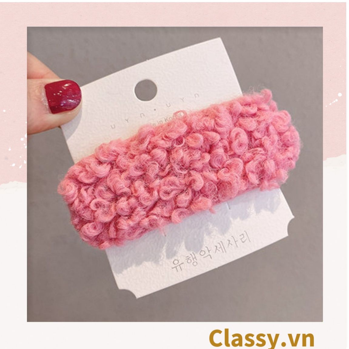 Classy Kẹp tóc mái bảng lớn nhiều màu phong cách hàn quốc PK1629