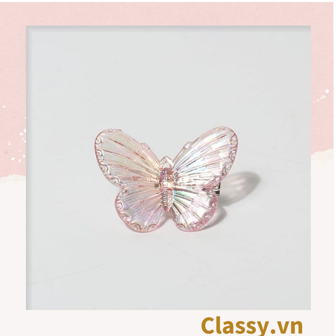 Classy Kẹp tóc mái hình bướm, kẹp tóc trang trí, phụ kiện tóc nữ xinh PK1632
