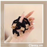  Classy Dây cột tóc dạng xoắn siêu êm, nhiều màu, không lo gãy rụng tóc PK1634 