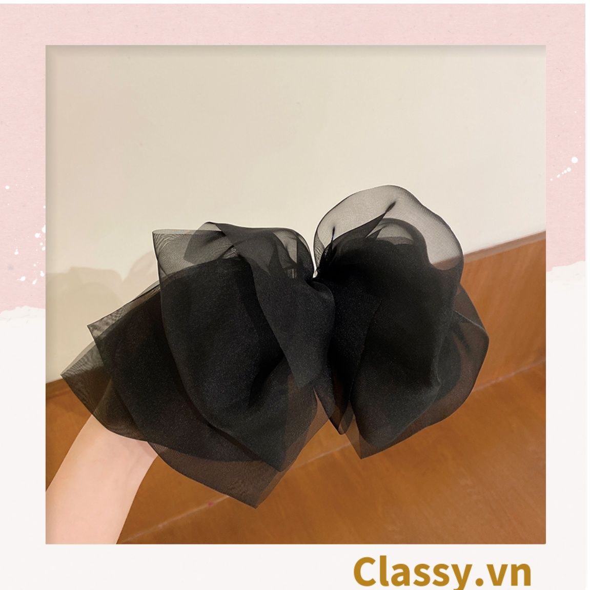 Classy Kẹp tóc đính nơ kiểu dáng sang trọng PK1641