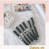  Classy Bút Bi Mực Đen/Trắng Ngòi 0.5mm xây dựng phim hoạt hình cún Snoopy xinh tươi tiện tích Cho Văn Phòng PK1649 