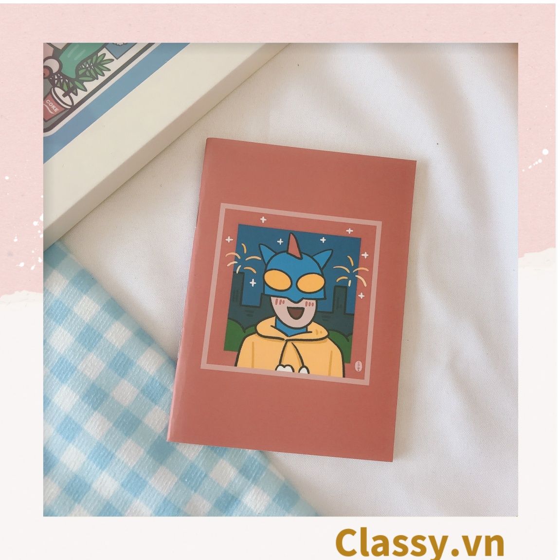 Sổ tay mini size a7, họa tiết hoạt hình ngẫu nhiên thỏ, cún hoặc bé Shin công thức tiện lợi mang theo bên người PK1655