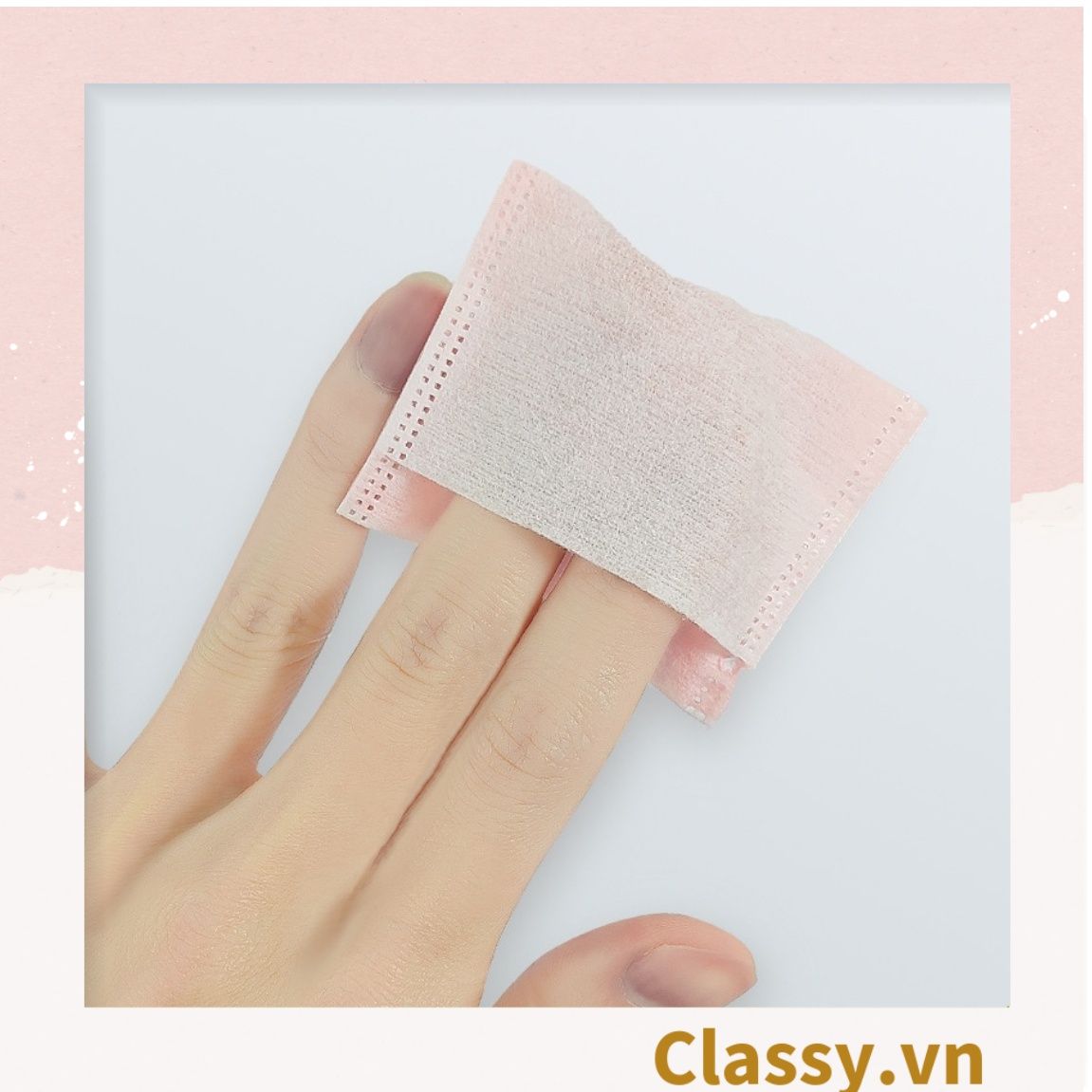 120 miếng Bông Tẩy Trang Cotton Pads Classy chất liệu Cotton bỏ túi du lịch tiện lợi đựng trong hộp nhựa PK1684