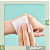  120 miếng Bông Tẩy Trang Cotton Pads Classy chất liệu Cotton bỏ túi du lịch tiện lợi đựng trong hộp nhựa PK1684 