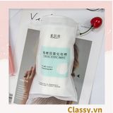  120 miếng Bông Tẩy Trang Cotton Pads Classy chất liệu Cotton bỏ túi du lịch tiện lợi đựng trong hộp nhựa PK1684 