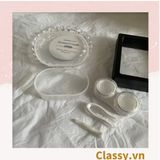  Classy Hộp đựng kính áp tròng đơn sắc tối giản  dành cho các bạn nữ yêu thích style minimalism PK1691 