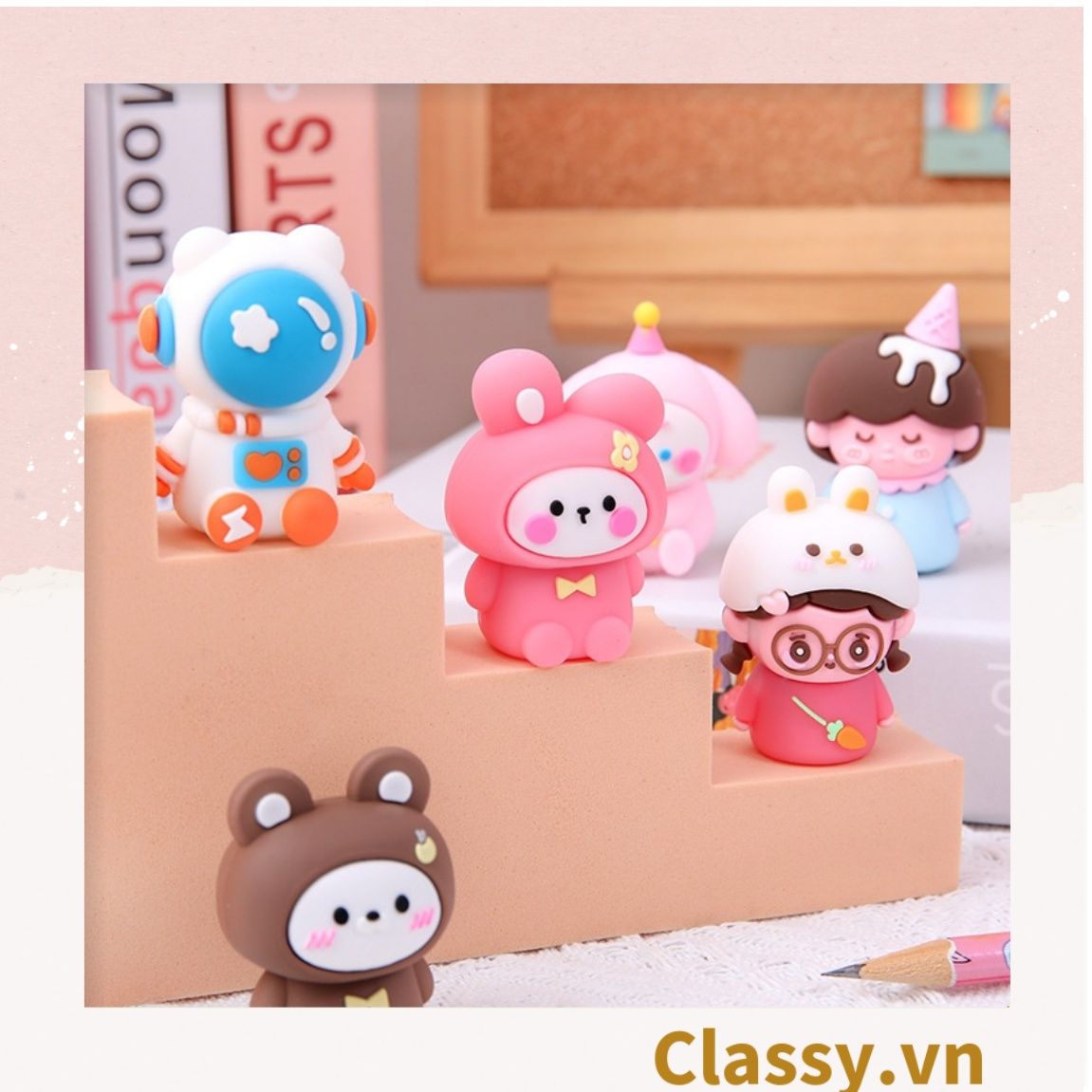 Classy Gọt Bút Chì Silicone Hình Thú Dễ Thương Tiện Dụng An Toàn PK1695