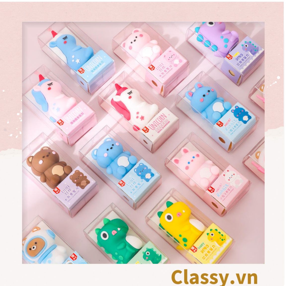 Classy Gọt Bút Chì Silicone Hình Thú Dễ Thương Tiện Dụng An Toàn PK1695