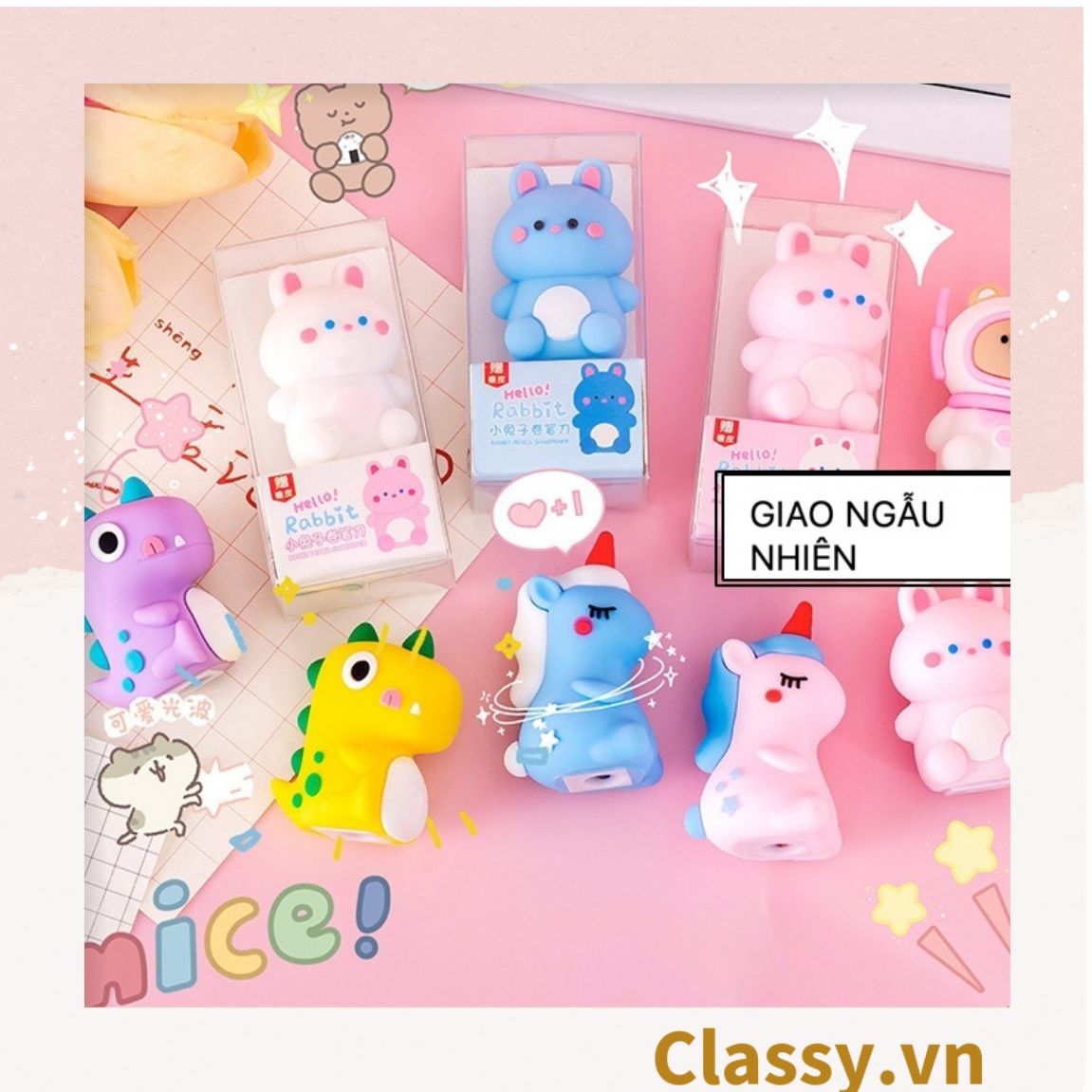 Classy Gọt Bút Chì Silicone Hình Thú Dễ Thương Tiện Dụng An Toàn PK1695