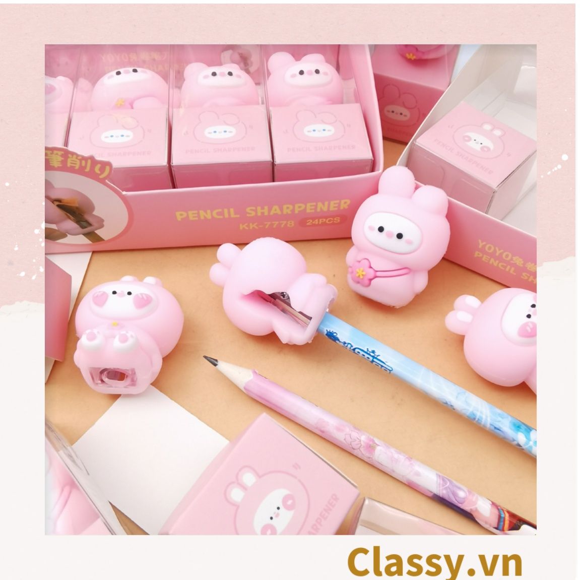Classy Gọt Bút Chì Silicone Hình Thú Dễ Thương Tiện Dụng An Toàn PK1695