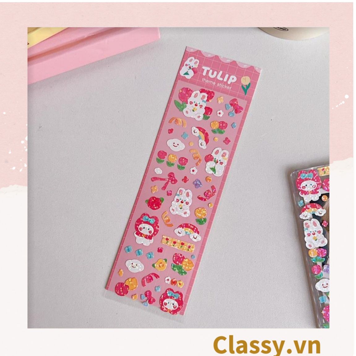  Classy Sticker Hoạt Hình Lấp Lánh Xinh Xắn Theo Phong Cách Hàn Quốc PK1700 