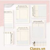  60 miếng Classy Planner và Checklist phiên bản layout tuần, tháng chia khung cho học sinh, nhân viên văn phòng PK1723 